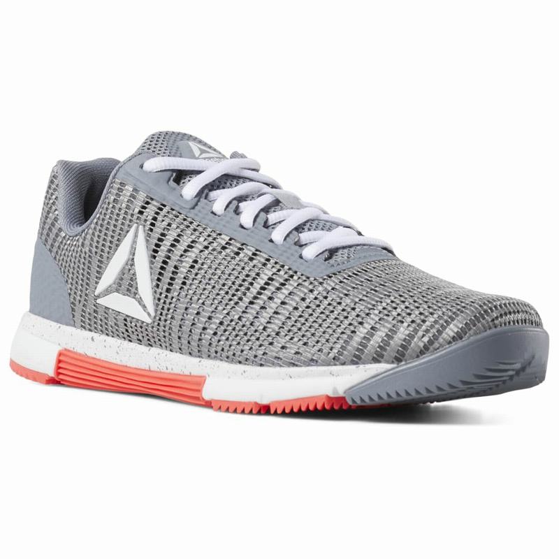 Tenisi Reebok Speed Tr Flexweave® Dama Gri/Albi/Rosii Romania JS3443BP